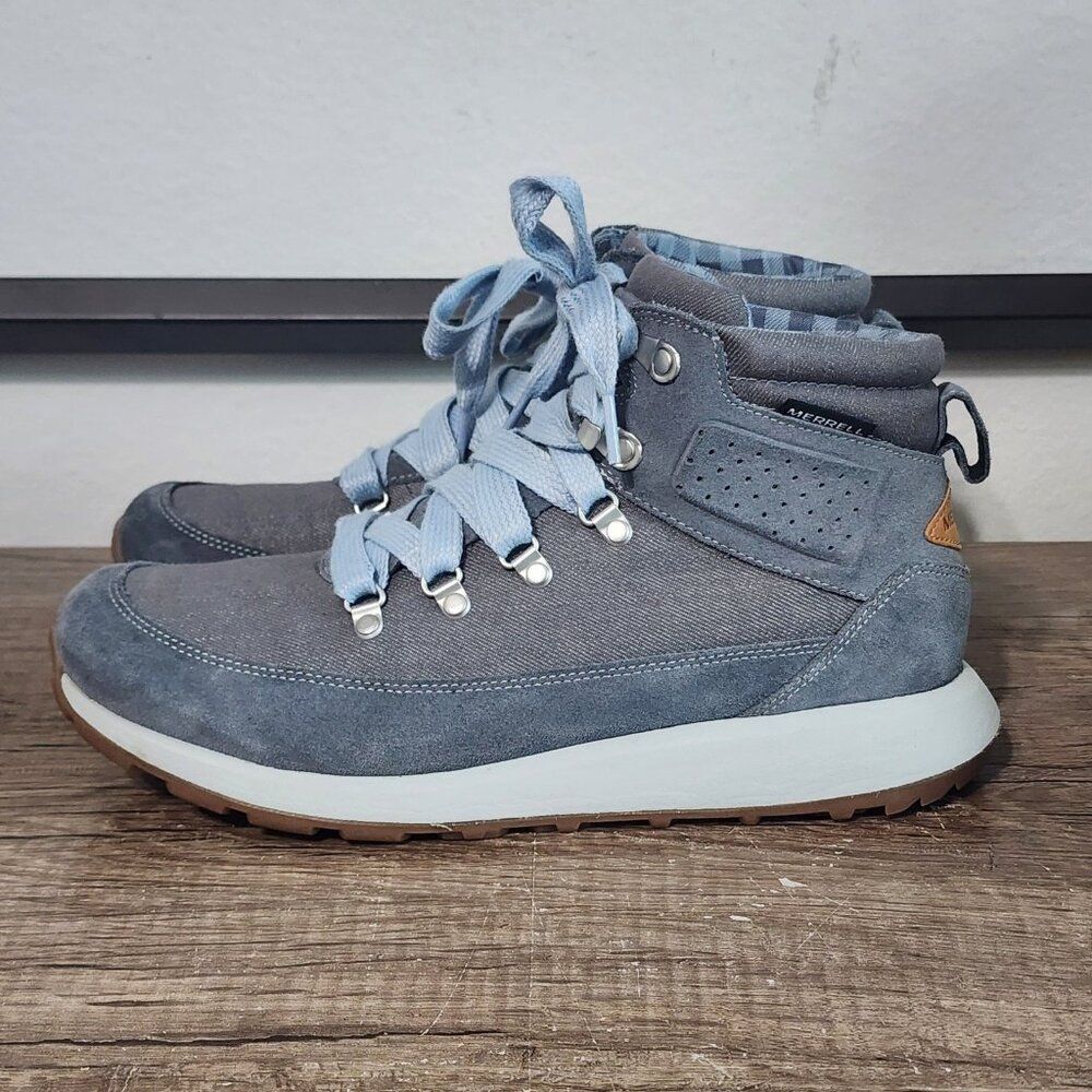 Merrell Blue Lace Up Boots